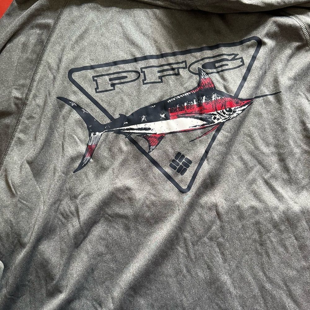 Gray PFG Graphic Shirt Long Sleeve